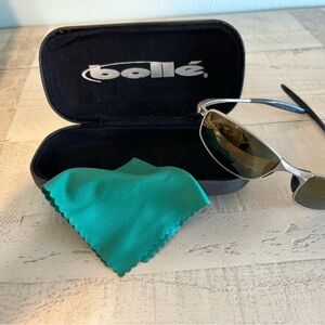 Bolle Silver Sunglasses with Black Accents